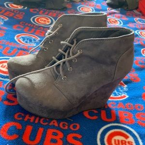 Wedge booties
